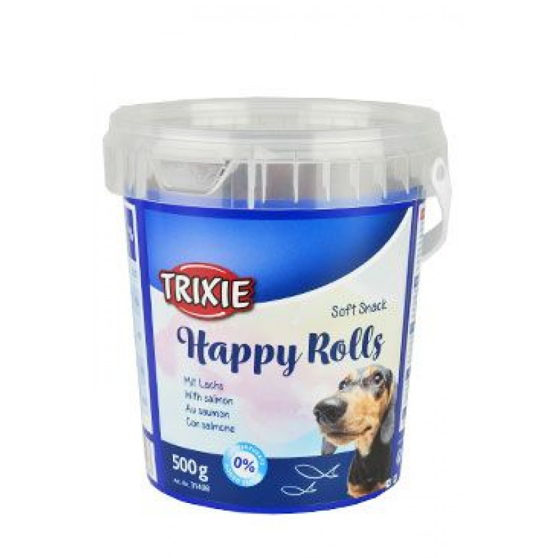 Trixie Soft Snack Happy Rolls tyčinky s losos 500g TR