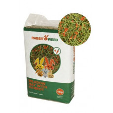 Seno luční s mrkví RabbitWeed 1kg 40 l