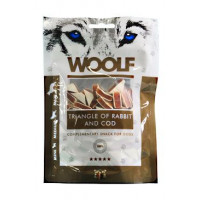 WOOLF pochoutka rabbit and Cod Triangle 100g