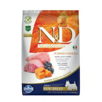 N&D Pumpkin DOG Adult Mini Lamb & Blueberry 7kg