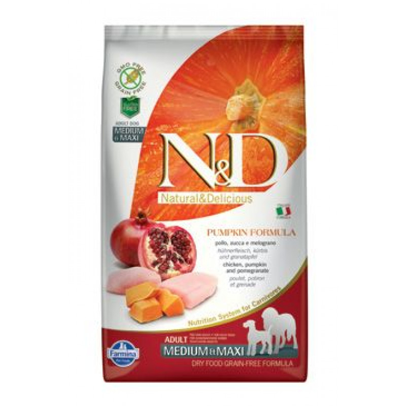 N&D Pumpkin DOG Adult M/L Chicken&Pomegranate 2,5kg
