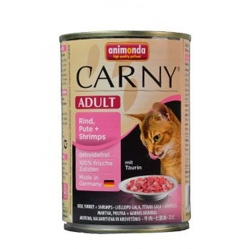 Animonda konz. kočka CARNY Adult hov/krůta/ráčci 400g