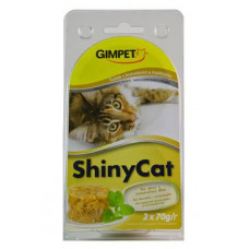 Gimpet kočka konz. ShinyCat  tuňak/krev/maltóza 2x70g