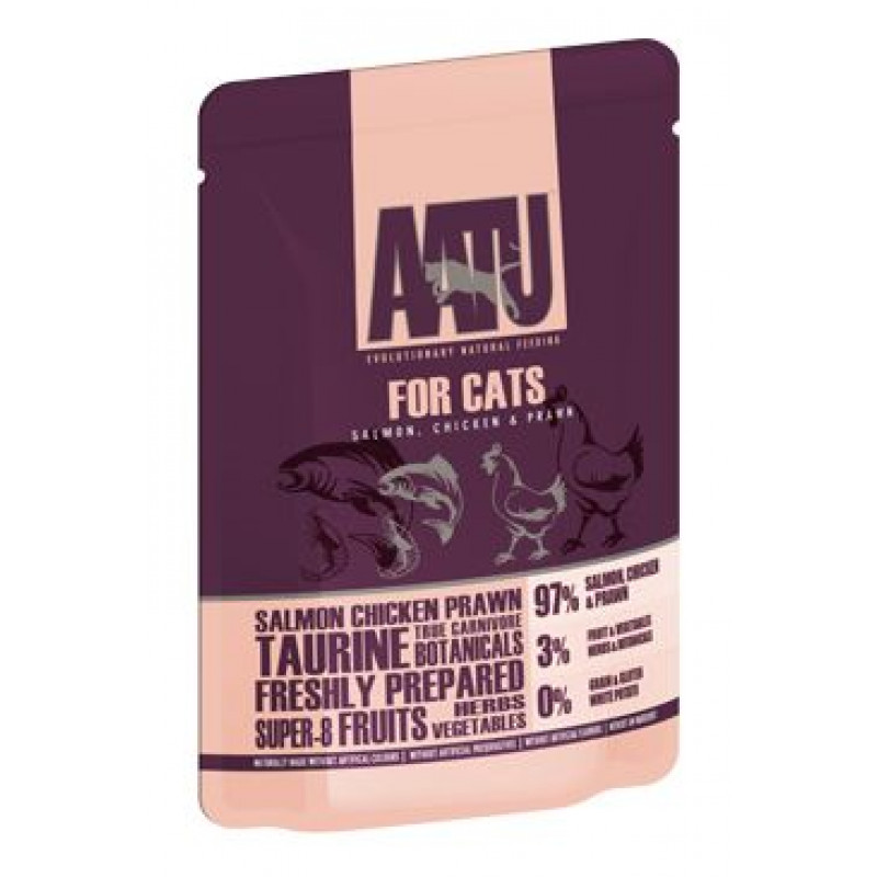 AATU Cat Salmon n Chicken n Prawn kaps. 85g