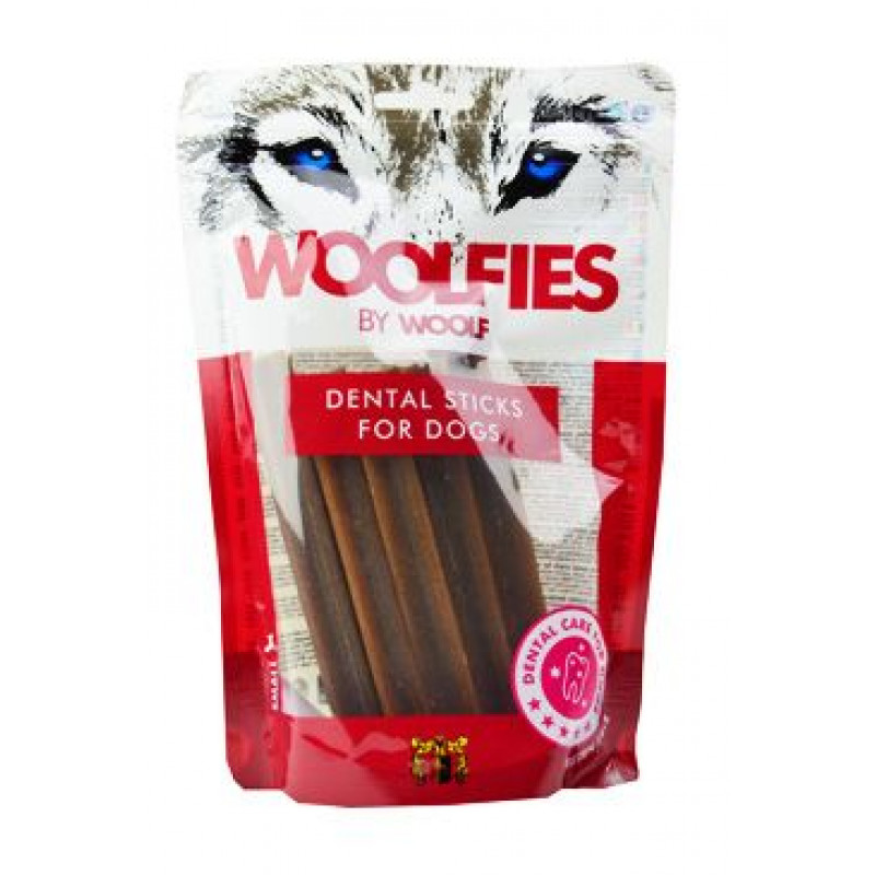 Pochoutka dentální Woolfies Dental Sticks S 200g