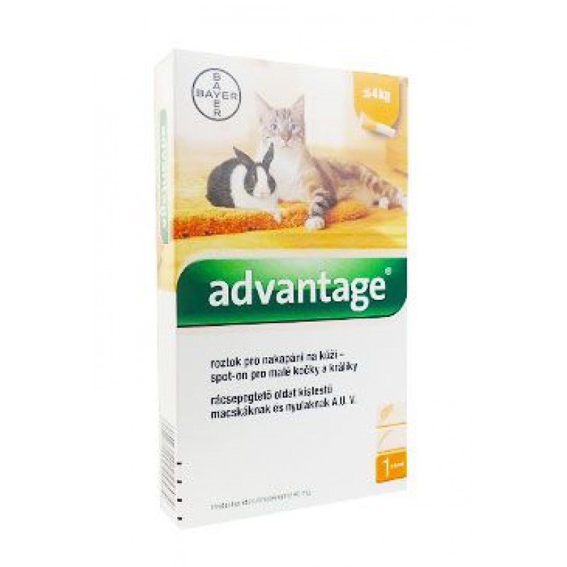 Advantage pro malé kočky a králíky 40mg 1x0,4ml