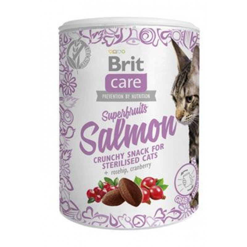 Brit Care Cat Snack Superfruits Salmon  100g