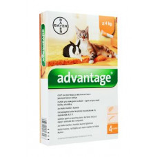 Advantage pro malé kočky a králíky 40mg 4x0,4ml