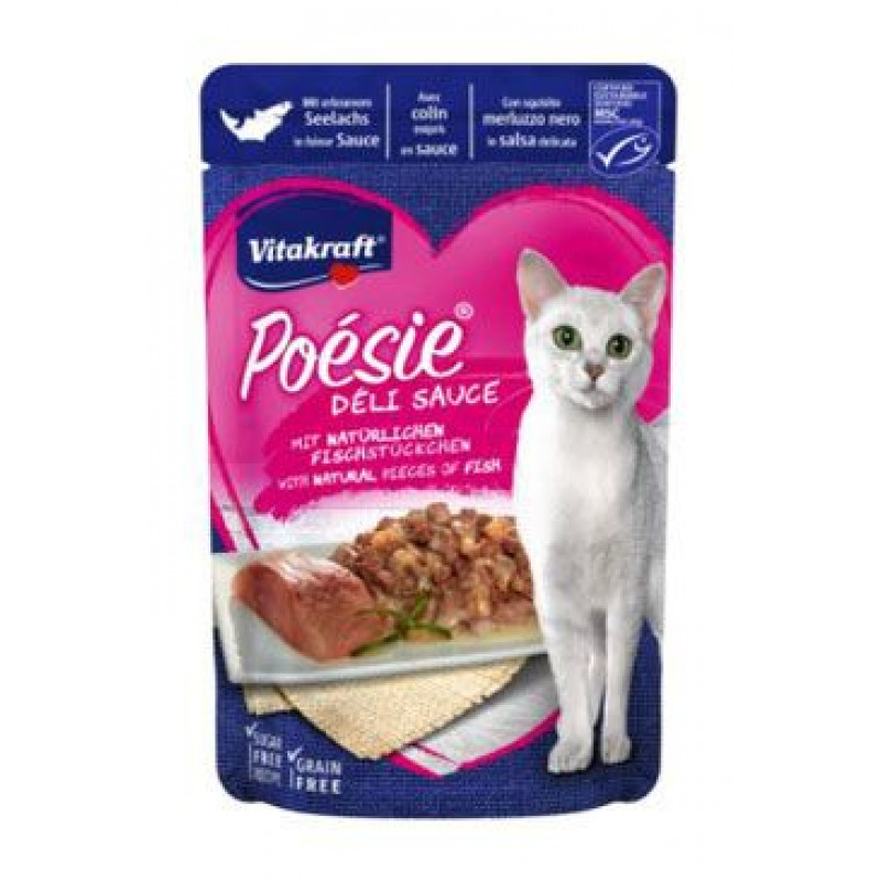 Vitakraft Cat Poésie DéliSauce kapsa treska tm. 85g