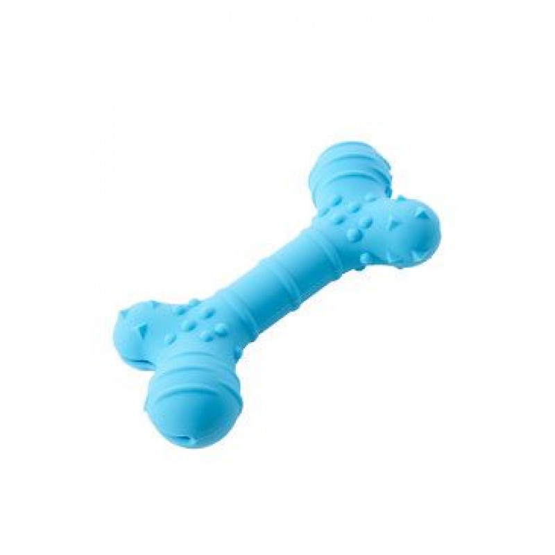 Hračka pes BUSTER Flex Bone, modrá 16cm