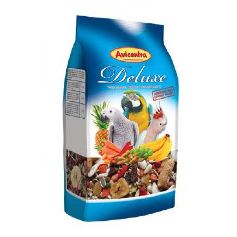 Avicentra Deluxe velký papoušek 1kg