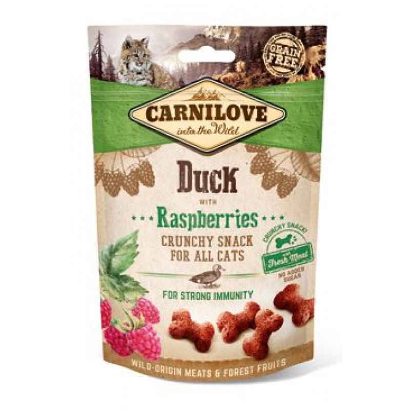 Carnilove Cat Crunchy Snack Duck&Raspberries 50g