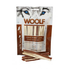 WOOLF pochoutka soft Rabbit&Cod sandwich long 100g