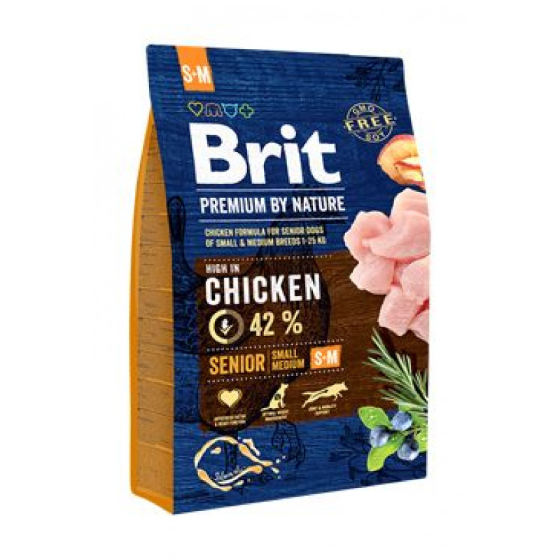 Brit Premium Dog by Nature Senior S+M 3kg