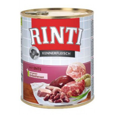 Rinti Dog Kennerfleisch konzerva kachní srdce 800g