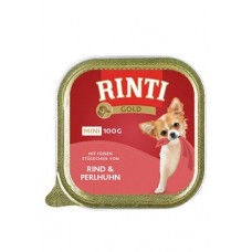 Rinti Dog Gold Mini vanička hovězí+perlička 100g