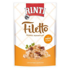 Rinti Dog Filetto kapsa kuře+kuřecí srdce v želé 100g
