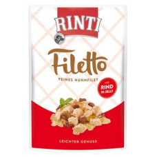 Rinti Dog Filetto kapsa kuře+hovězí v želé 100g