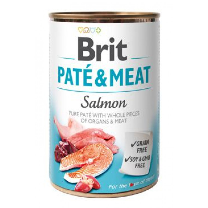 Brit Dog konz Paté & Meat Salmon 400g