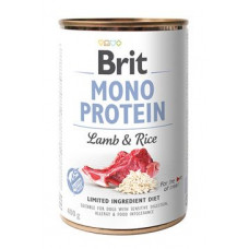 Brit Dog konz Mono Protein Lamb & Brown Rice 400g