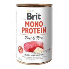 Brit Dog konz Mono Protein Beef & Brown Rice 400g