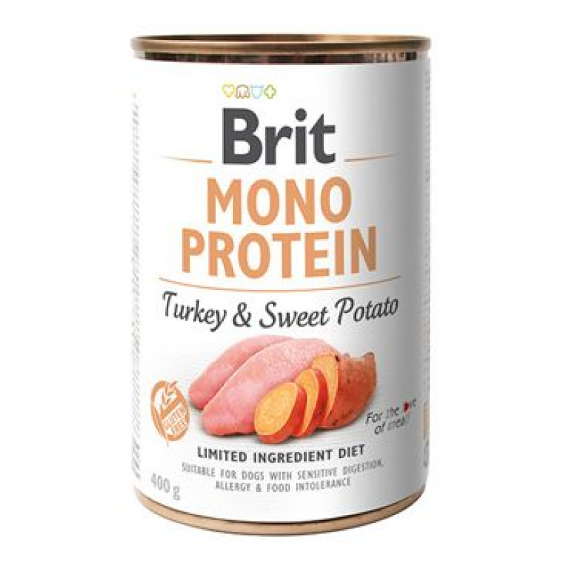 Brit Dog konz Mono Protein Turkey & Sweet Potato 400g