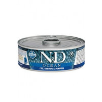 N&D CAT OCEAN Kitten Codfish & Shrimps & Pumpkin 80g