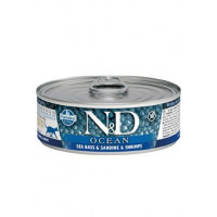 N&D CAT OCEAN Adult Sea Bass & Sardine & Shrimps 80g