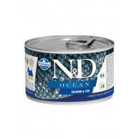 N&D DOG OCEAN Adult Salmon & Codfish Mini 140g