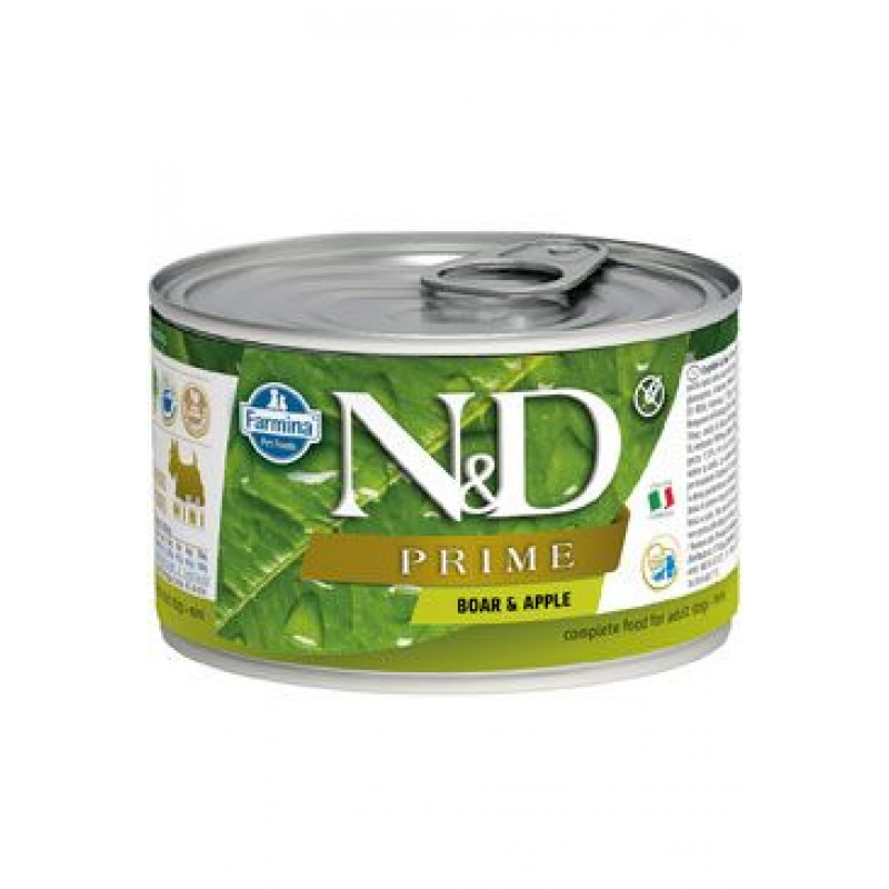 N&D DOG PRIME Adult Boar & Apple Mini 140g