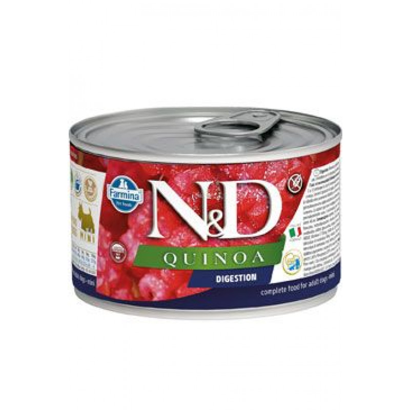 N&D DOG QUINOA Adult Digestion Lamb & Fennel Mini 140g