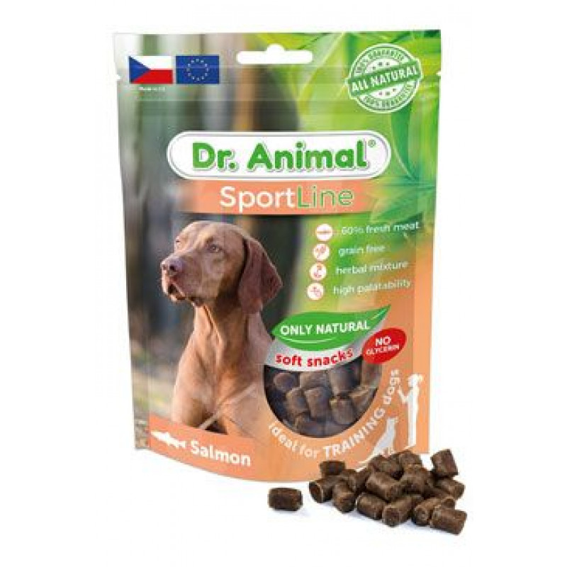 Pochoutka Dr. Animal Sportline losos 100g