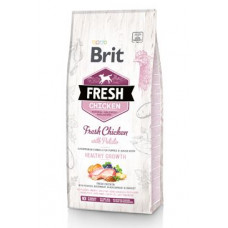 Brit Fresh Dog Chicken&Potato Puppy Healthy Growth12kg