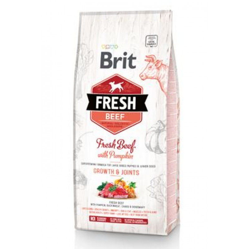 Brit Fresh Dog Beef & Pumpkin Puppy Large 2,5kg