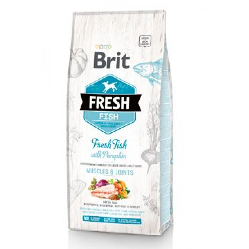 Brit Fresh Dog Fish & Pumpkin Adult Large 12kg