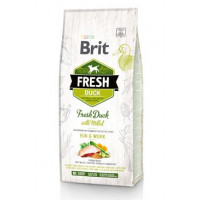 Brit Fresh Dog Duck & Millet Active Run & Work 12kg