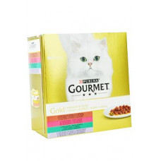 Gourmet Gold Mltp konz. kočka kousky ve šť.zelen.8x85g