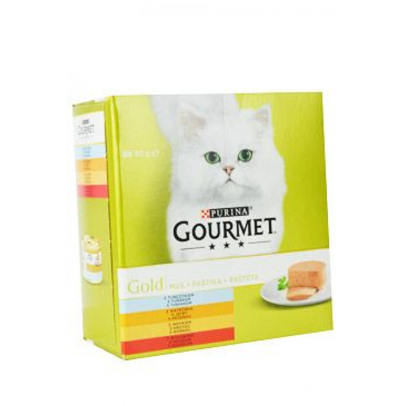 Gourmet Gold Mltp konz. kočka paštiky 8x85g