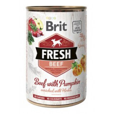 Brit Fresh Dog konz Beef with Pumpkin 400g